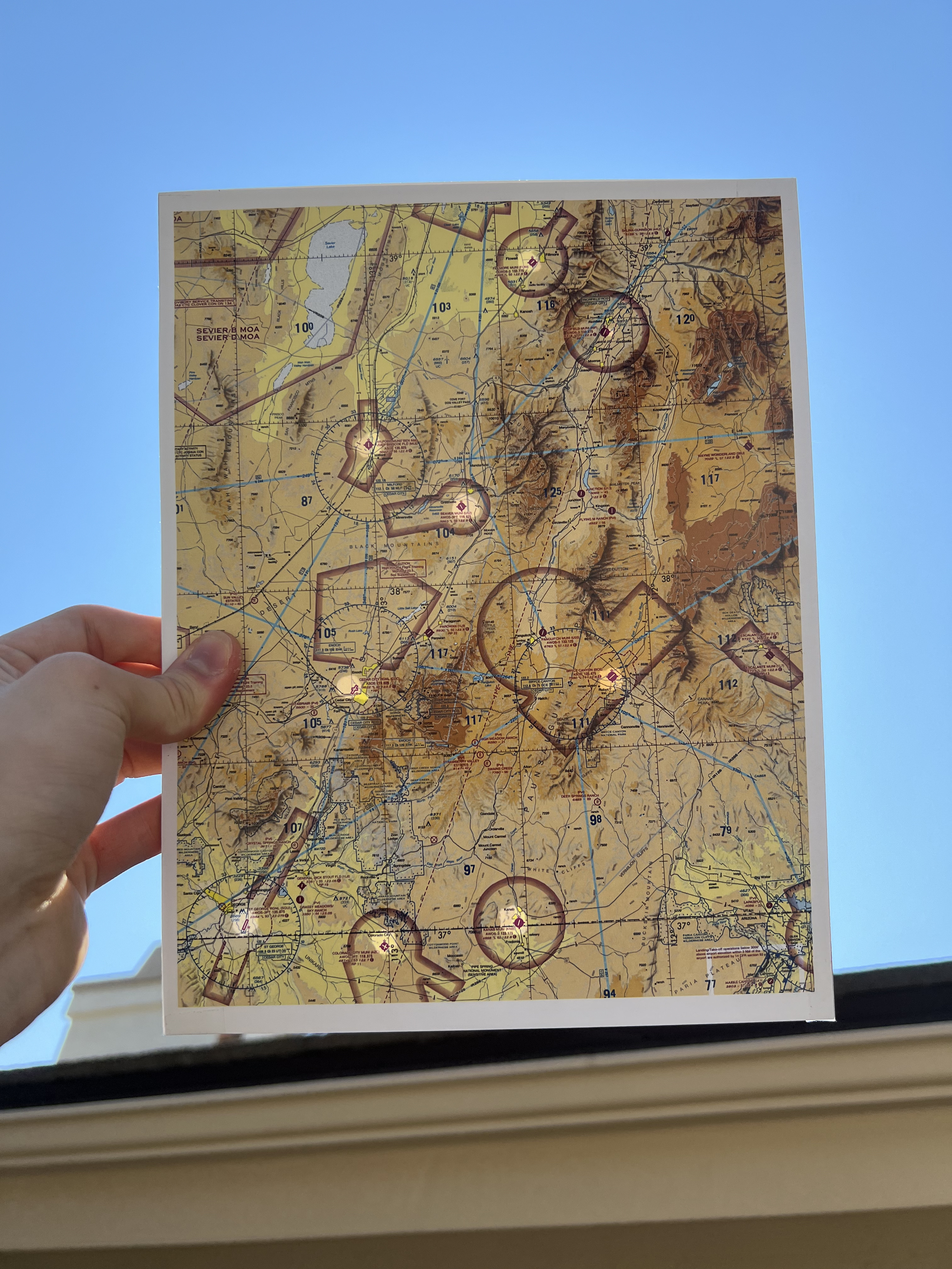 The front of the map